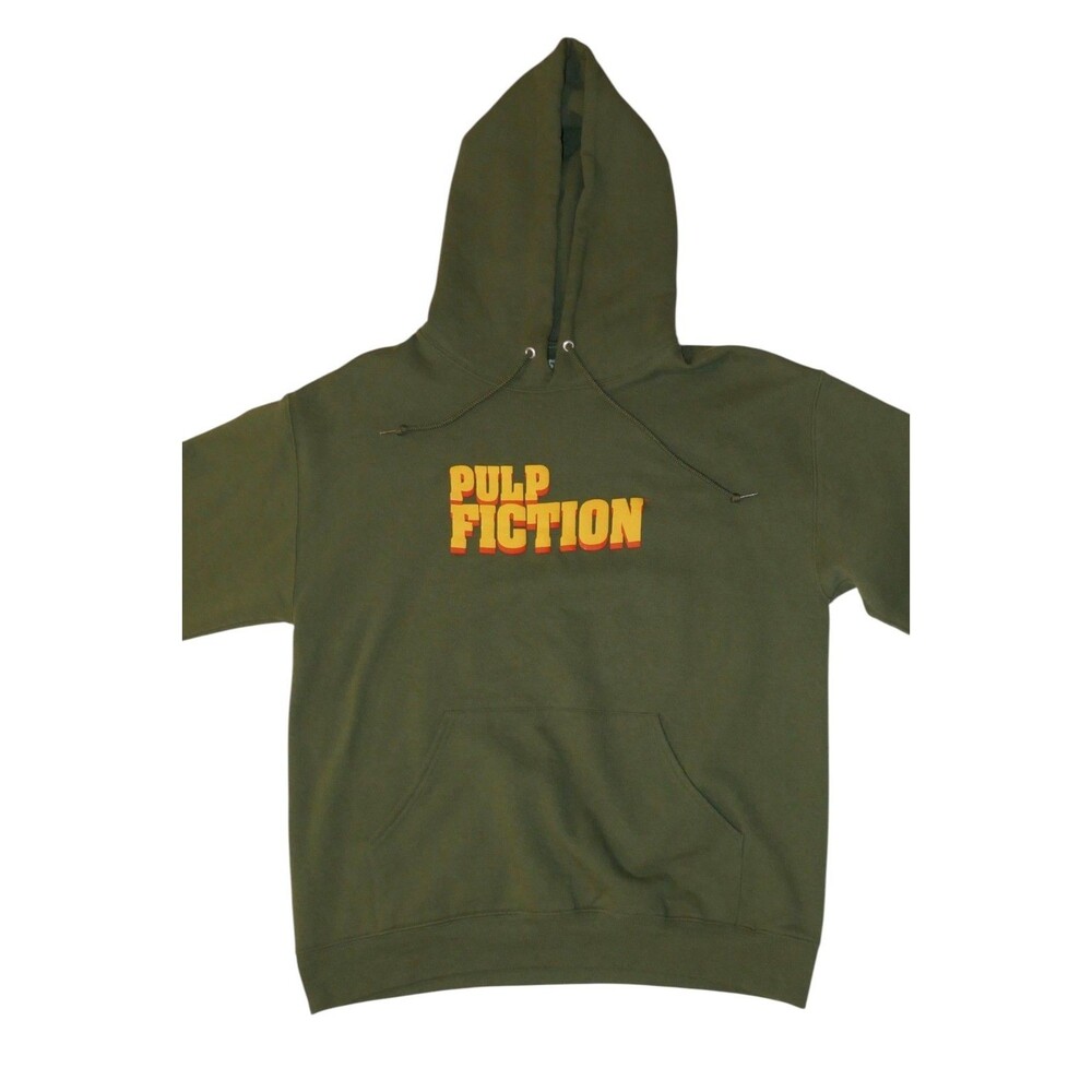 Urban Outfitters Tarantino's Pulp Fiction Puff Print Hoodie Sweatshirt Size M - Picture 9 of 13